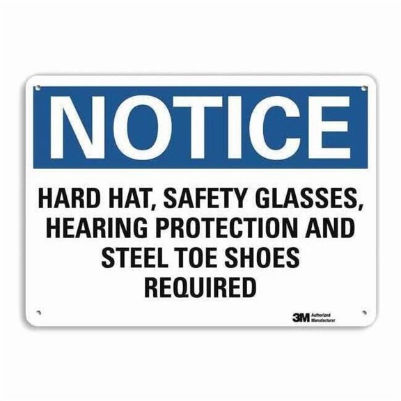 Lyle Notice Sign,10 inx14 in,Aluminum U5-1254-RA_14X10