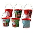 thumbnail image 2 of Christmas Unique Creative Multifunctional Hand - Held Storage Bucket, Xmas Snowman Decoration Bucket For Festive Use, Food Grade Tin Can With Random Pattern Per Purchase (1 Pc), 2 of 5
