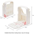 thumbnail image 5 of Trancheuse à Pain, Guide de Coupe Réglable pour Pain Maison, Bagel, Rôtissoire, Gâteau, Pain Sandwich, Découpe, Moule Compact Pliable, Outil de Fabrication de Pain à Main avec Épaisseur de 4 Tranches, 5 of 5