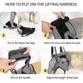 thumbnail image 4 of Dog Sling For Large Dogs Hind Leg Support To Help Rehabilitate The Hind Limbs Of Elderly Dogs With Weak Hind Legs Disabilities, 4 of 5