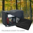 thumbnail image 4 of eccomum Portable Generator Cover with Waterproof Coating Protective Small Generator Cover Sun Shade Cover Resistant Cover with Drawstring Hook & Loop Fasteners 30 x 24 x 20 Inch, 4 of 7
