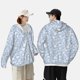 thumbnail image 4 of Fotbe Gray White Floral Chaqueta con Protección Solar UPF 50+ para Hombre y Mujer, Camisa con Capucha y Bolsillos-3X-Large, 4 of 7