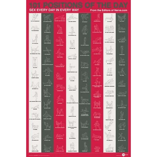 Poster Positions of The Day 101 Positions Wall Art Licensed Gifts