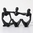 thumbnail image 1 of Estatua de decoración dorada escultura de arte abstracto de resina regalo para sala de estar mesa de oficina Hugtrwg Para estrenar, 1 of 6