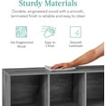 thumbnail image 6 of JFTER 6-Cube Storage Organizer, 11in Shelf Opening, Bookcase, Display Shelf, Customizable w/ 3 Removable Back Panels – Dark Gray, 6 of 8