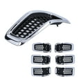 thumbnail image 1 of 7pcs Front Grille Inserts Grill Guard Trim Accessory Compatible With  Cherokee 2014-2018 ABS Front Grill Guard Grille Insert Cover Trim, 1 of 8