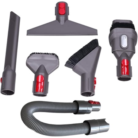 6-Piece Accessory Kit for Dy*son Replacement for Dy*son Brush & Hose Extension, Dy*son Vacuum Cleaner V7 V8 V10 V11 V15 Spare Parts Set | Perfect Adaptation and Deep Suction