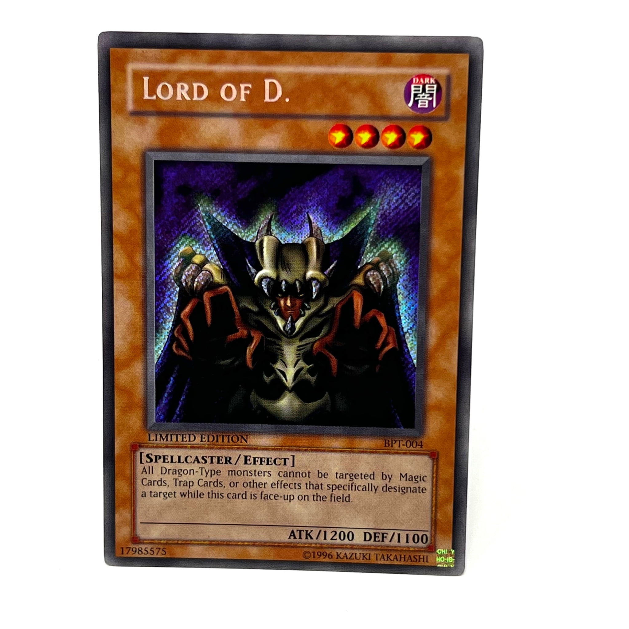 Yugioh YuGiOh Trading Card Game Lord Of D Limited Edition BPT004