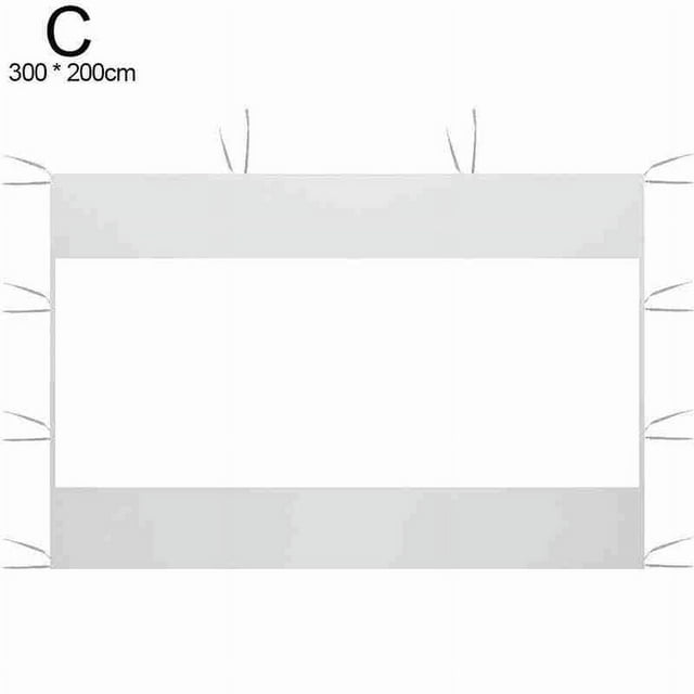 Panneaux de Gazebo de Jardin Imperméables Lu Mei, un Seul Côté, Côté de Tente Réutilisable et Pliable pour Événement de Fête de Mariage en Plein Air Y7O2