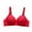 Red, variant on Bras for Women Full Coverage Plus Size Adjustable Strap Comfort Wirefree Push Up Everyday Bras Beige 3XL