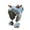 Gray, variant on Women's Winter Solid Color Antler Fashion Cold-Proof Fleece-Lined Warm Ear-Protecting Hat for Adults Kids