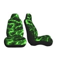 thumbnail image 3 of Pofeuu Green Lightning Print Automotive Car Seat Covers Flat Cloth Full Set Seat Covers,Car Seat Covers front seats for Cars Trucks and SUVs-1, 3 of 9