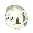 thumbnail image 2 of Balery Childish Dinosaur Shower Caps, Double Layer Waterproof Shower Cap, Double Layers Reusable Shower Cap With Soft Comfortable For Long Thick Hair Soft Bath Shower Hair Caps, 2 of 9