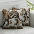 thumbnail image 3 of Designer Throw Pillow Covers for Couch  Pillows Cover with Cheetah Pattern and Luxury Pendant,Farmhouse Decorative Pillowcases for Bed Living Room Outdoor Set of 2, 3 of 7