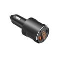thumbnail image 4 of Cateissary Dual USB Auto Vehicle Car Charger QC 3.0 Adaptador de carga rápida 65W 5V 4.2A de coche con puertos duales USB-A USB-C Electrónica Negro, 4 of 6