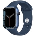 thumbnail image 1 of Refurbished Apple Watch Series 7 Aluminum 45 mm (GPS Only, No Cellular) Blue (Grade B), 1 of 4