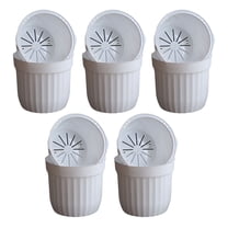 ROMANSENTIAL 5 Sets Auto Watering Pot for Indoor Plants 6.48X6.48X5.89in