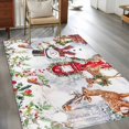 thumbnail image 2 of 3'x5' Area Rugs, Christmas Indoor Outdoor Area Rug for Living Room Bedroom, Snowman Elk Snowflake Xmas Botanical Washable Bathroom Rugs Kitchen Floor Carpet Mats Home Decor Aesthetic, 2 of 8