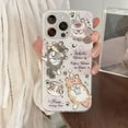 thumbnail image 4 of Cute Playing Cat Graffito Letters Soft Phone Case Compatible with iPhone Case (White,iPhone 12 Pro Max), 4 of 6
