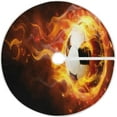 thumbnail image 1 of FMSHPON Baseball Football Fire Xmas Christmas Tree Skirt Stand Mat for Holiday Party Decoration Indoor Outdoor 48 inches, 1 of 6