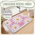thumbnail image 5 of SIXHOME 20"x32" Cute Daisy Bathroom Rug Non Slip Bath Mat Ultra-Soft Super Absorbent Quick Dry Bathroom Mat Machine Washable Single-Needle Tufted Floral Bath Mats for Bathroom Floor Pink, 5 of 7