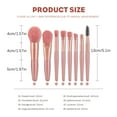 thumbnail image 2 of 8 Piece Makeup Brush Set Portable Travel Concealer Foundation Eye Shadow Beauty Tool Kit, 2 of 7