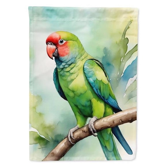 African Ringneck Parrot Garden Flag
