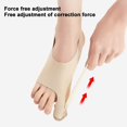 thumbnail image 2 of Bunion Brace Bunion Corrector with Fastener Tape Super Soft High Elastic Breathable Adjustable Pain Relief Bunion Splint Toe Alignment Brace, 2 of 8