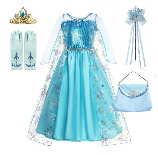 Disfraz de la reina de las nieves para niña, vestido de princesa de Frozen para fiesta de Carnaval y graduación, 2023