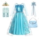 thumbnail image 3 of Disfraz de la reina de las nieves para niña, traje de Elsa para fiesta de carnaval, baile de graduación, ropa para niños, vestido de princesa de Frozen, 2023, 3 of 5