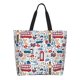 thumbnail image 1 of Fotbe London Symbols1 Bolsa Tote Estética de Lona con Estampado para Mujer - Bolsa Reutilizable de Hombro Casual para Vacaciones, Compras, Trabajo y Gimnasio, 1 of 8