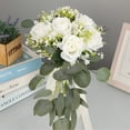 thumbnail image 5 of Fake Plants Eucalyptus Leaves Artificial Flower Arrangements Bouquet Wedding Home Decoration, 5 of 6