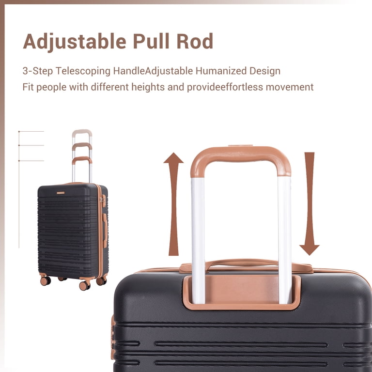 Amalodie 6 Piece Hardshell Luggage Set, Lightweight Spinner