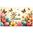 thumbnail image 1 of Easter Religious Backdrop Sunrise Cross Scene He Is Risen Outdoor Church Decoration Banner Worship Supplies Event Display Background, 1 of 4