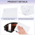 thumbnail image 2 of Uxcell 4-Pack Bolsa para Gafas de Esquí, 10.6" x 7.1" Bolsas Suaves de Microfibra con Cordón para Gafas de Nieve Blancas, 2 of 7