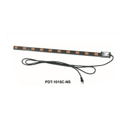 Middle Atlantic Long 20 Outlet, Single 15 Amp Circuit Thin Power Strip with Cord
