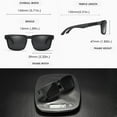 thumbnail image 5 of Brand New 3D Logo Square Polarized Sunglasses Vacationing Driving Sun Glasses Real Coating Lense KD332 C10Mirrored Blue, 5 of 6