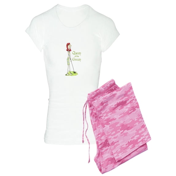 CafePress - Queen Of The Green Pajamas - Women's Light Pajamas