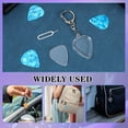 thumbnail image 3 of PAMINGONO Clear Guitar Picks Holder Keyring with Heart Pendant for Portable Pick Storage, 3 of 8
