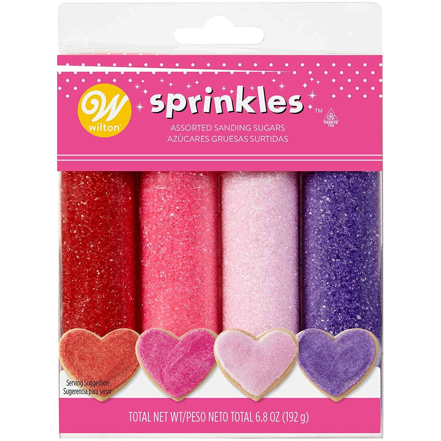 Sugar Sprinkles 4/PkgValentine's Day