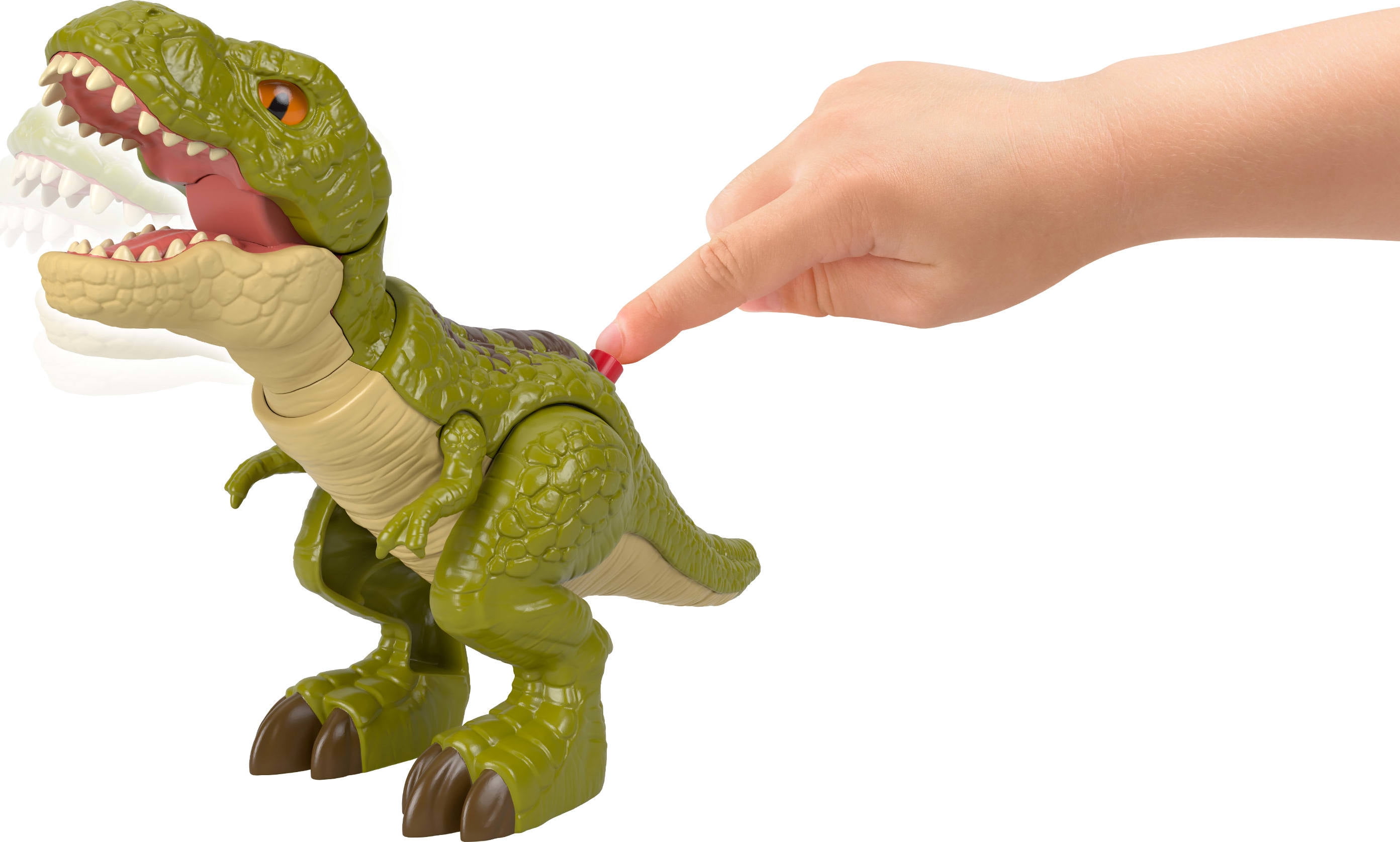 Fisher-Price Imaginext Jurassic World Rebirth Tyrannosaurus Rex Dinosaur Action Figure with Motion