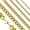 15, variant on Gold Curb Chain Necklace Stainless Steel 3mm Wide 15-20-inch Mens Womens-17