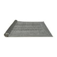 thumbnail image 2 of Ahgly Company Indoor Square Abstract Gray Modern Area Rugs, 4' Square, 2 of 4