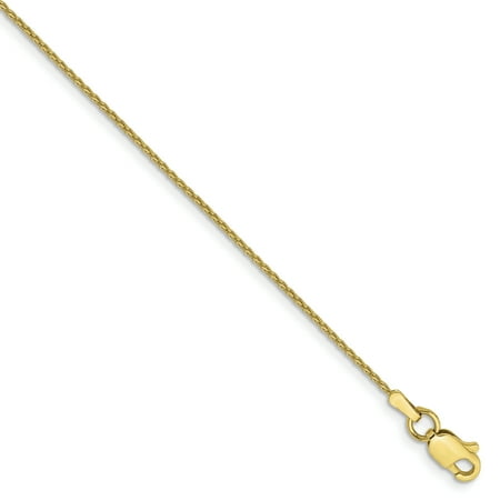 10k Yellow Gold .95mm Parisian Link Wheat Necklace Chain Pendant Charm Spiga Gifts For Women For Her