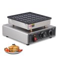 thumbnail image 2 of M optimized 25pcs Mini Dutch Pancakes Maker Machine, 850W Commercial Electric Waffle Machine Non-Stick Dorayaki Maker Mini Pancakes Maker with 50-300℃ Temperature Timer Separate Control, 2 of 8