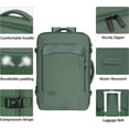 thumbnail image 5 of Vancropak Expandable Travel Backpack, 40L Airlined Approved Carry on Luggage Bag with 3 Packing Cubes for Men Women, Green, 5 of 7