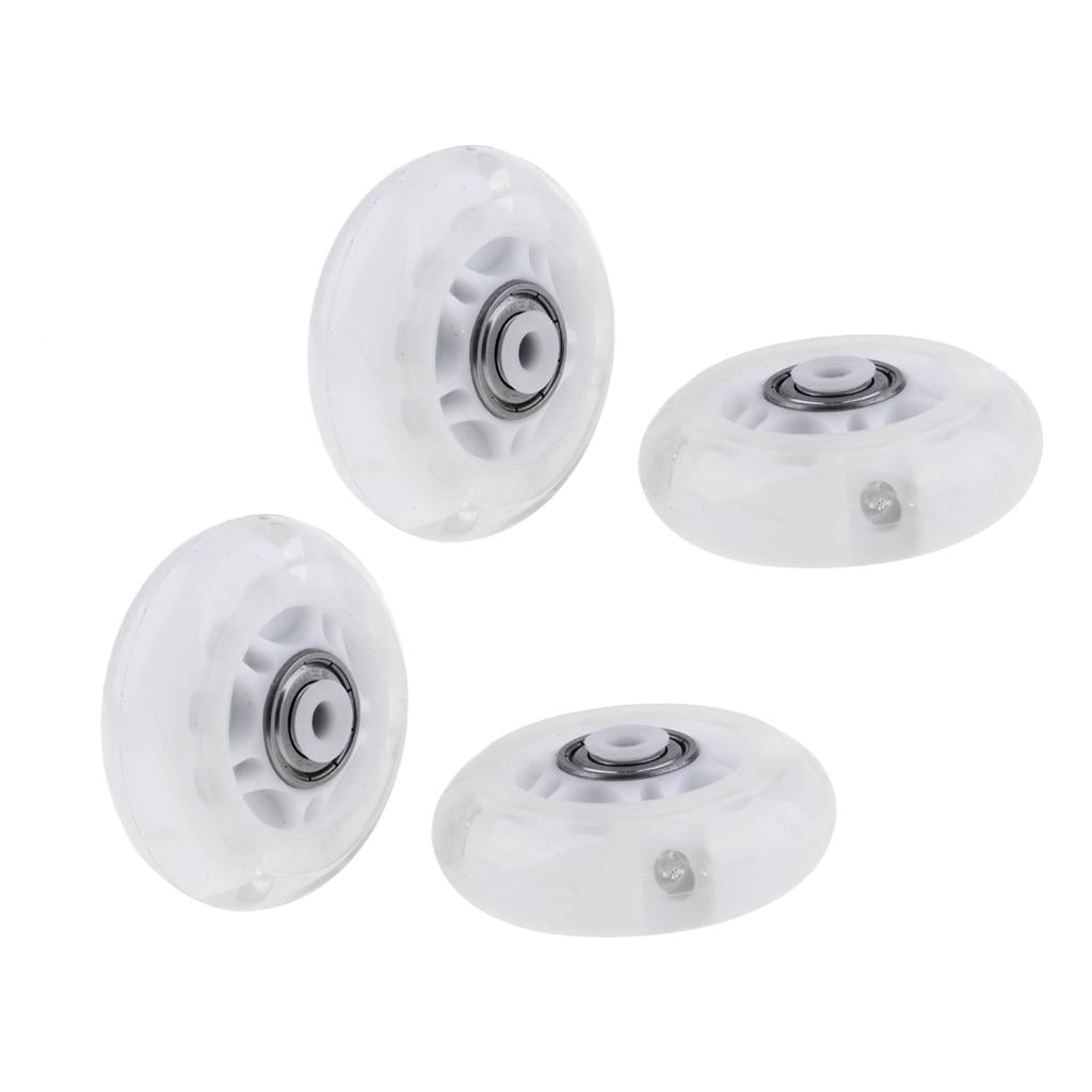 4 Pcs Outdoor Inline Roller Skates Skating Replacement PU Wheel Scooter 64mm 