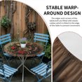 thumbnail image 2 of Western Christmas Round Tablecloth for 36-44 Inch Tables, Fitted Table Cover with Elastic Edge, Vintage Xmas Botanical Wreath Waterproof Outdoor Table Cloth Protector for Patio Garden Dinner Picnic, 2 of 9