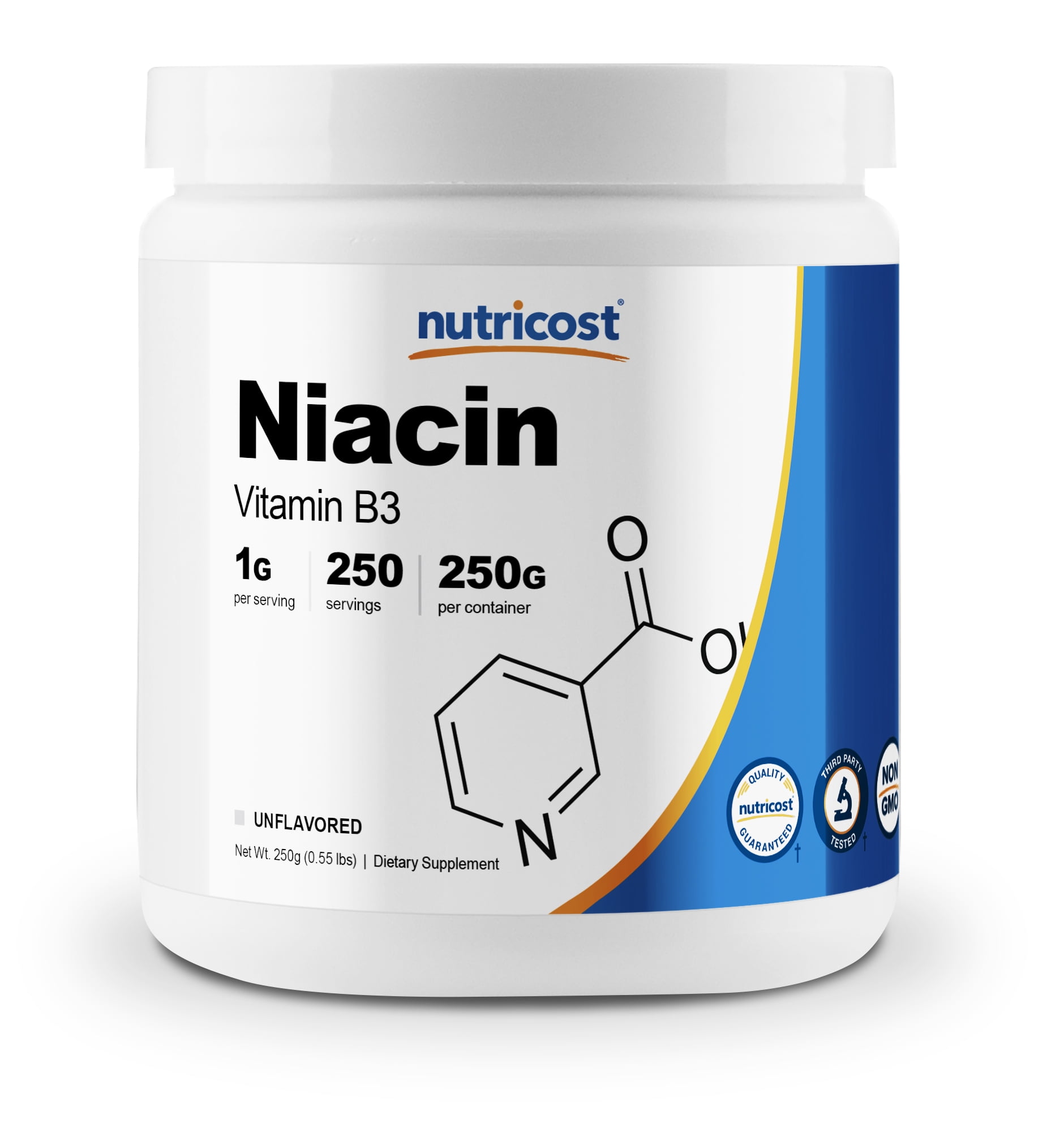 Nutricost Niacin (Vitamin B3) Powder 250 Grams 1G Per Serving