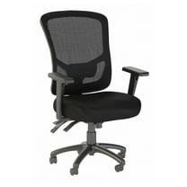 BBF Studio C High Back Contemporary Fabric Executive Office Chair in Black